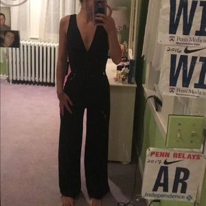black jumpsuit